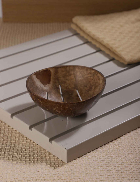 Coconut Shell Eco-Friendly Soap Dish Set Of 2