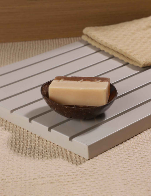 Coconut Shell Eco-Friendly Soap Dish Set Of 2