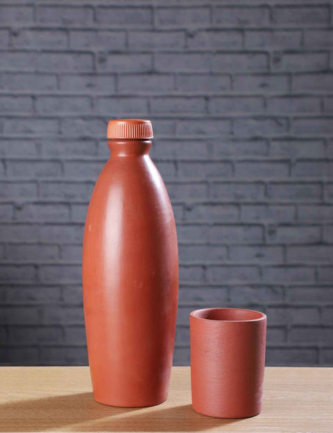 Handmade Clay Water Bottle 1Ltr